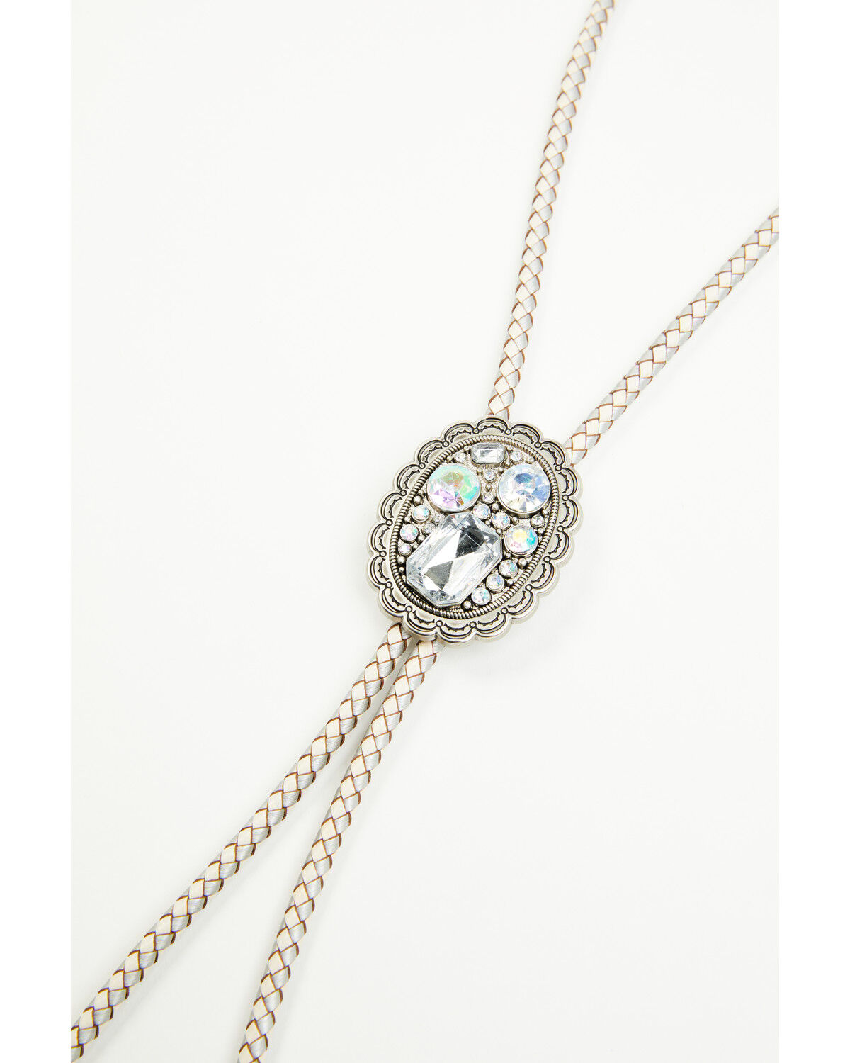Image #3 - Shyanne Women's Khloe Rhinestone Bolo Tie, Silver, hi-res