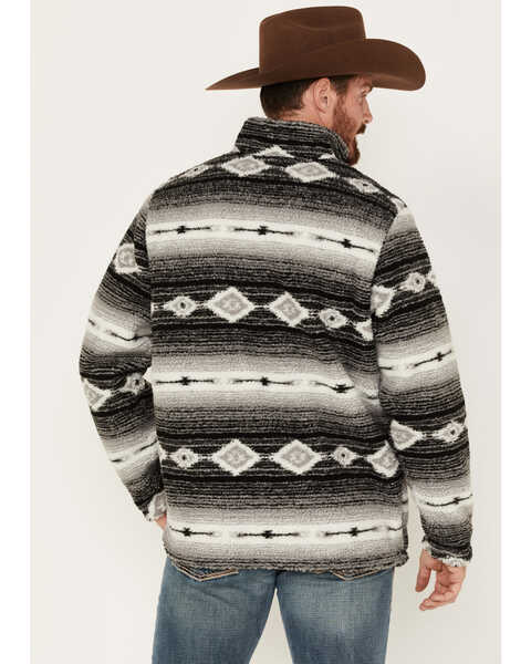 Wrangler Men's Southwestern Print 1/4 Zip Sherpa Pullover | Boot Barn