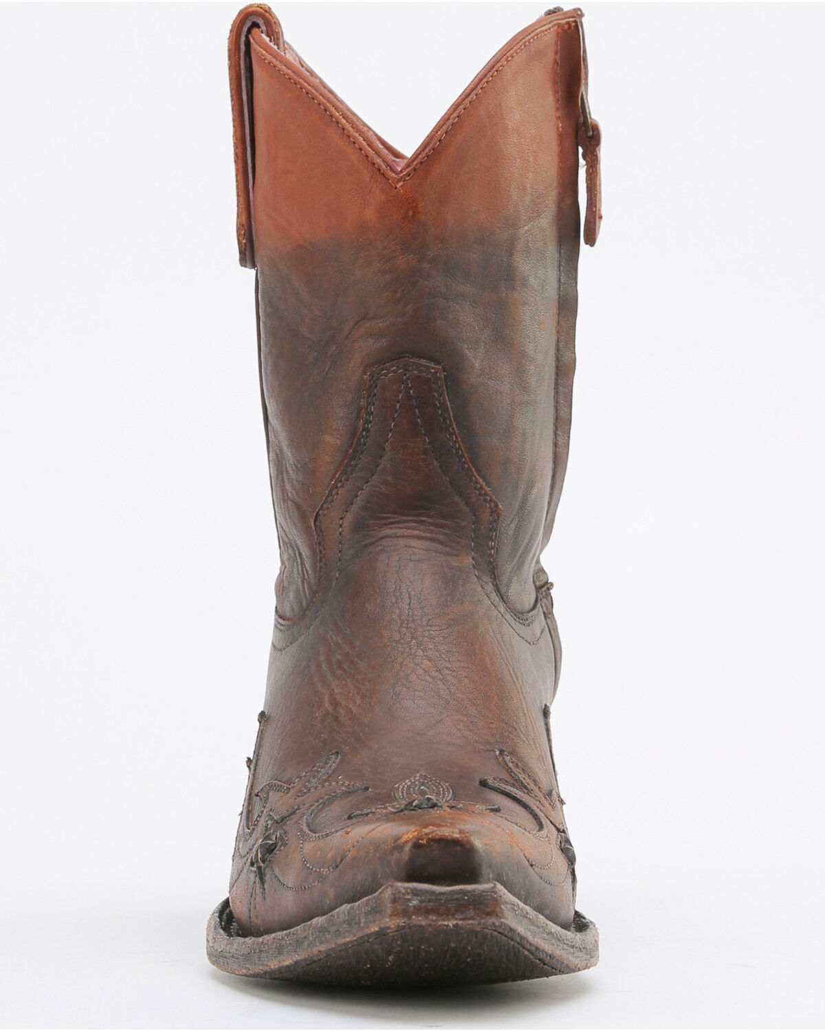 Image #4 - Miss Macie Women's Brown Weatherford Boots - Snip Toe, Brown, hi-res
