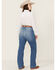 Image #3 - Ariat Women's Claire Medium Wash High Rise Slim Trouser Stretch Denim Jeans - Plus, Medium Wash, hi-res