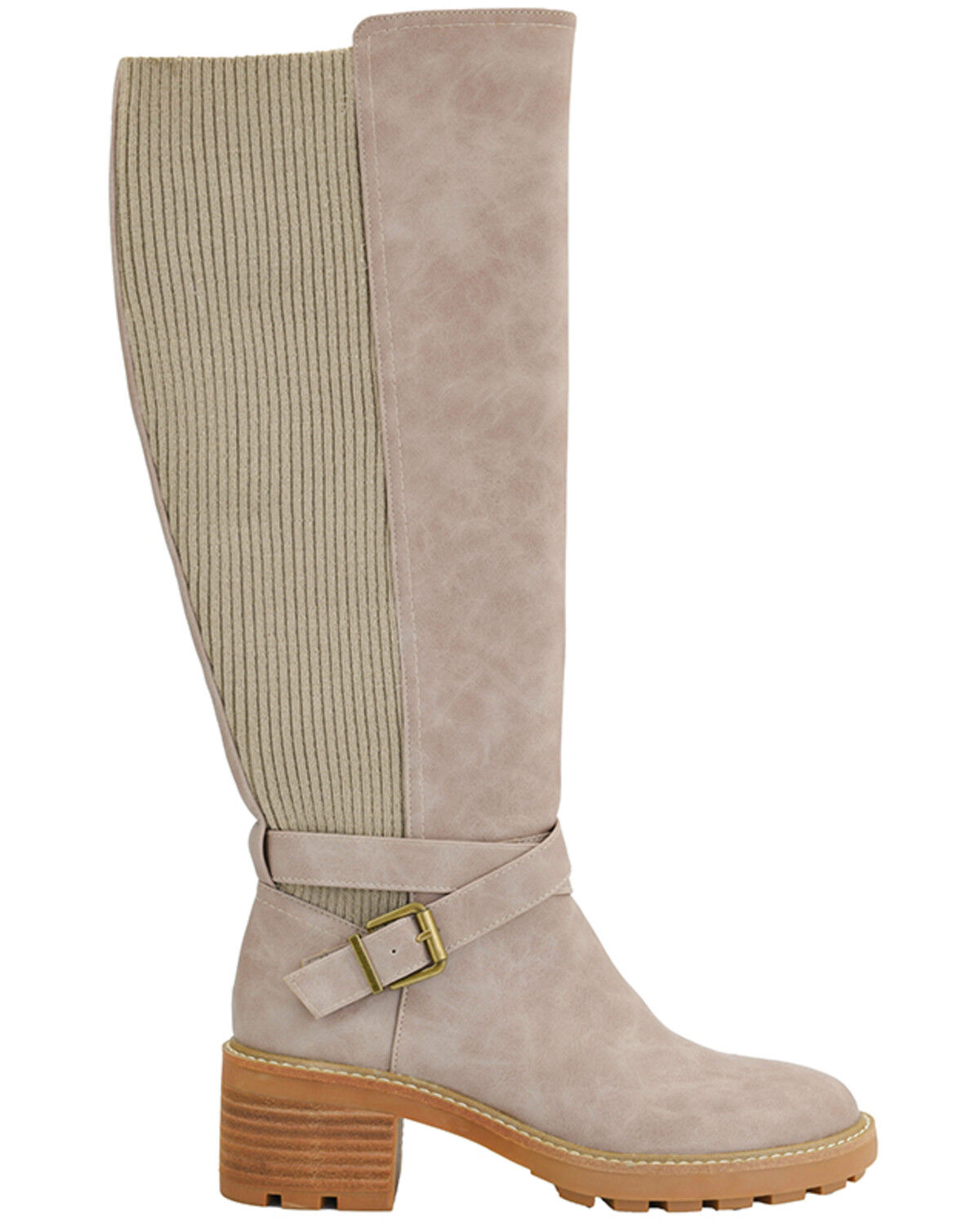 Image #2 - Corkys Women's High There Fashion Boots - Round Toe, Taupe, hi-res