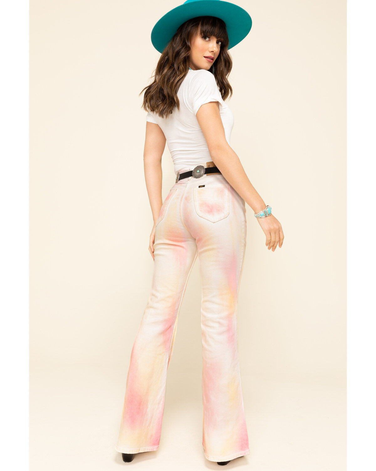 Image #5 - Lee Women's Tie Dye High Rise Flare Jeans, , hi-res