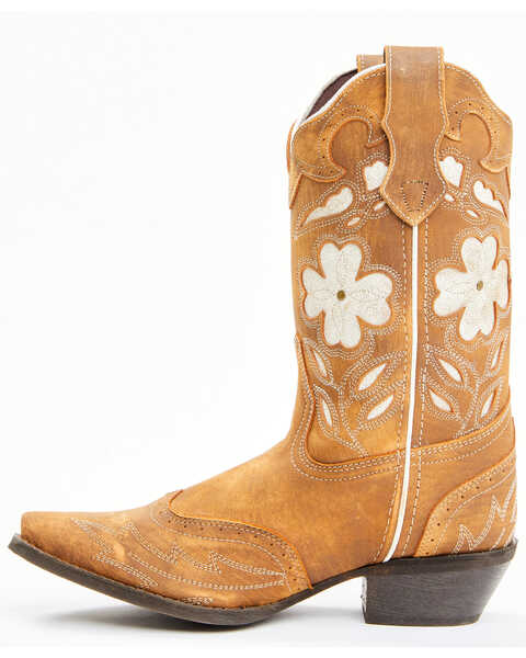Image #3 - Laredo Women's Underlay Western Boots - Snip Toe, Brown, hi-res