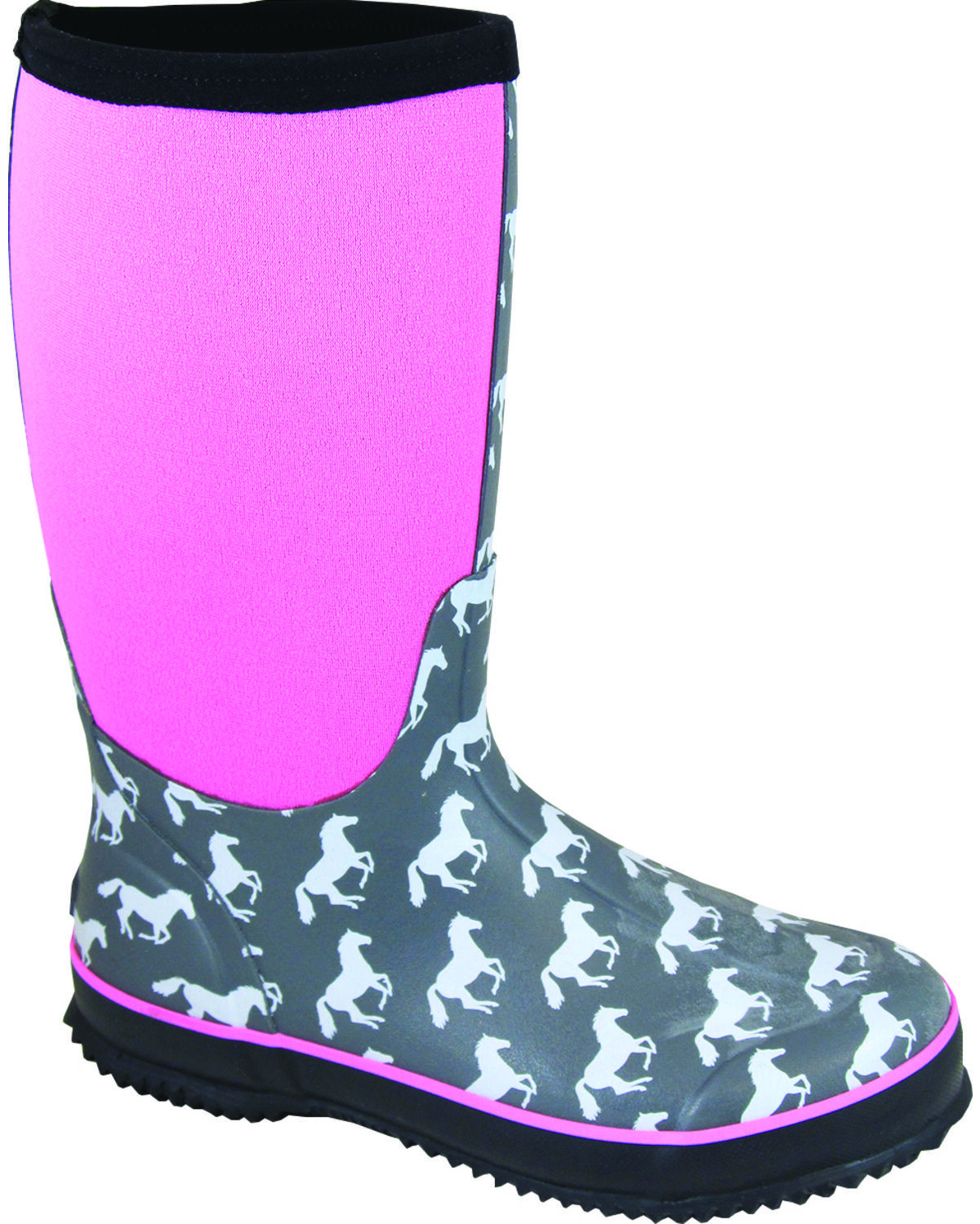 women's rain boots with horses on them