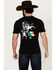 Image #4 - Cowboy Hardware Men's Mexico Flag Short Sleeve Graphic T-Shirt, Black, hi-res
