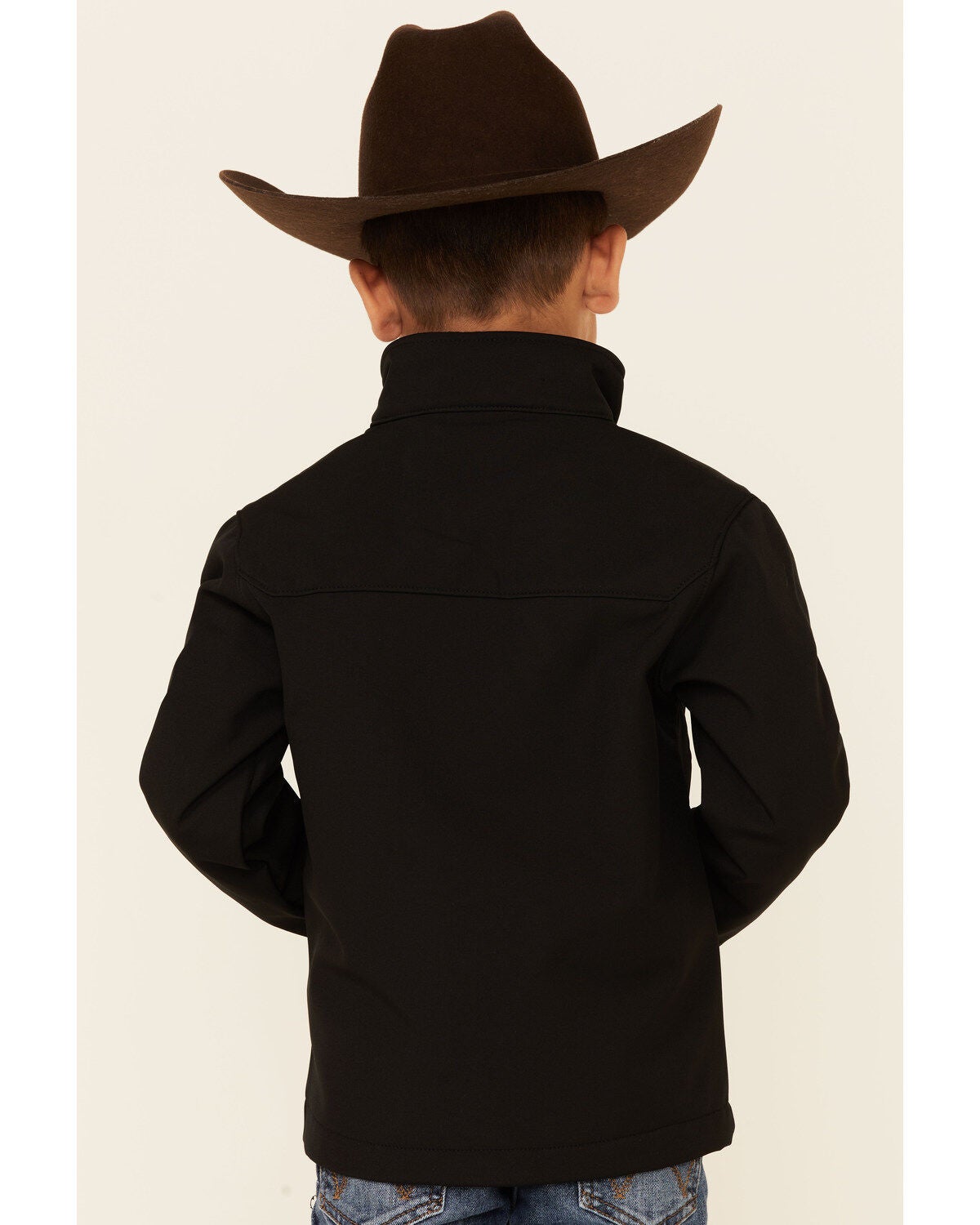 Roper Western Jacket Boys Softshell Fleece Black - M
