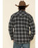 Image #3 - Resistol Men's Gray Simcoe Ombre Plaid Long Sleeve Western Shirt, Grey, hi-res