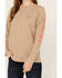Image #3 - Ariat Women's Rebar Workman Logo Long Sleeve Work T-Shirt, Beige, hi-res