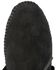 Minnetonka Fringed Soft Sole Moccasins, Black, hi-res