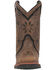 Dan Post Girls' Posey Floral Inlay Western Boots - Broad Square Toe, Honey, hi-res
