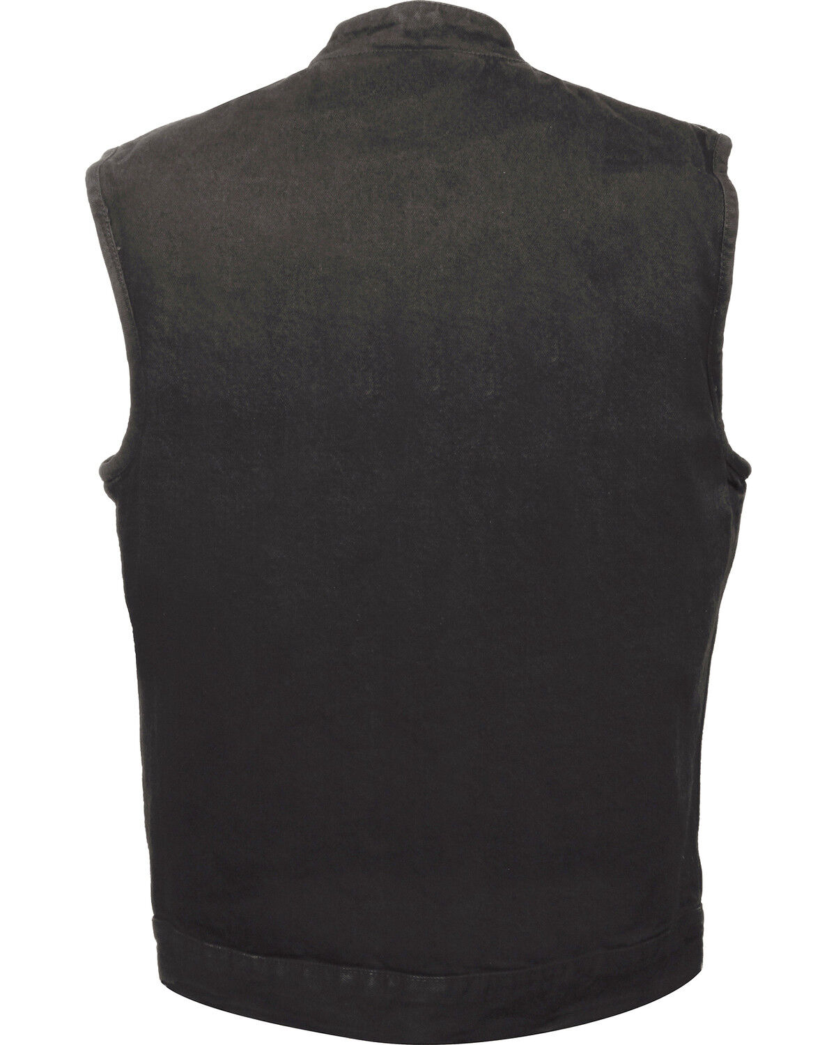 Image #2 - Milwaukee Leather Men's Snap Front Denim Club Style Vest with Gun Pocket - Big - 4X, , hi-res