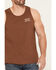 Image #4 - Brixton Men's Woodburn Logo Graphic Muscle Tank, Blue, hi-res