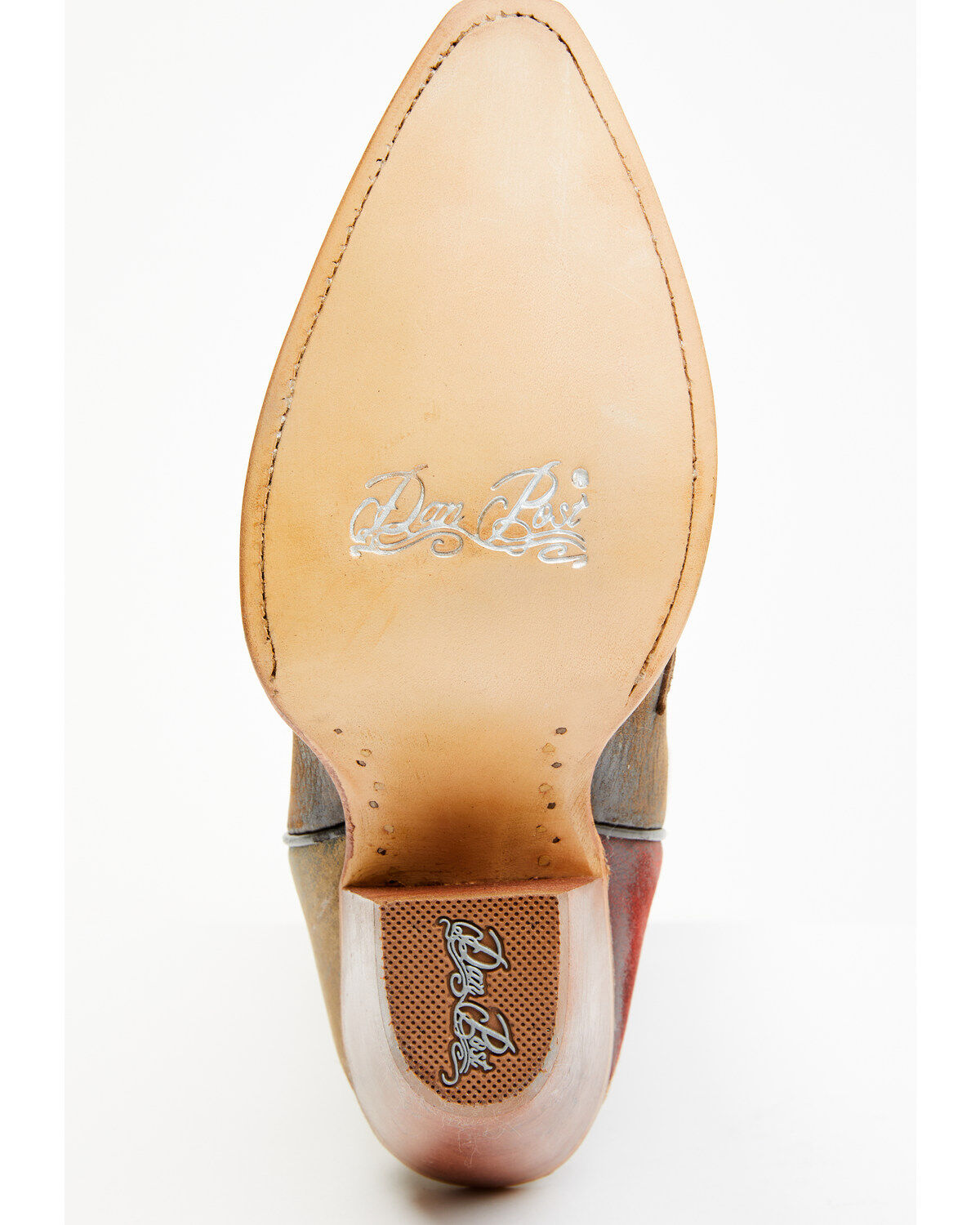 Image #7 - Dan Post Women's Senorita 13" Star Overlay Western Boots - Snip Toe, Multi, hi-res