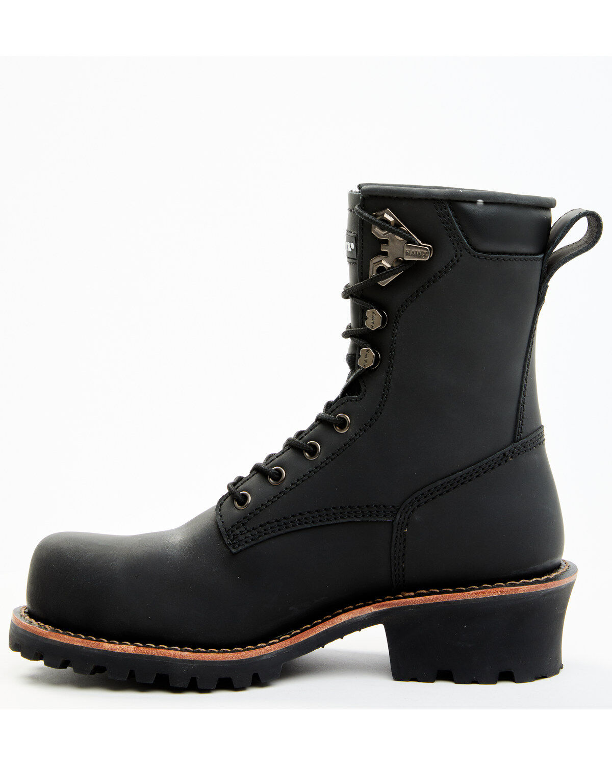 Image #3 - Hawx Men's 8" Logger Work Boots - Composite Toe, Black, hi-res