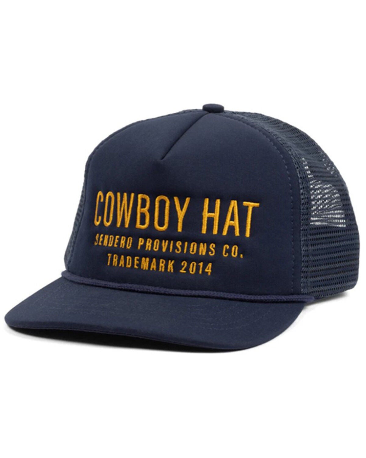 Sendero Provisions Cowboy Hat Ball Cap, Navy, hi-res