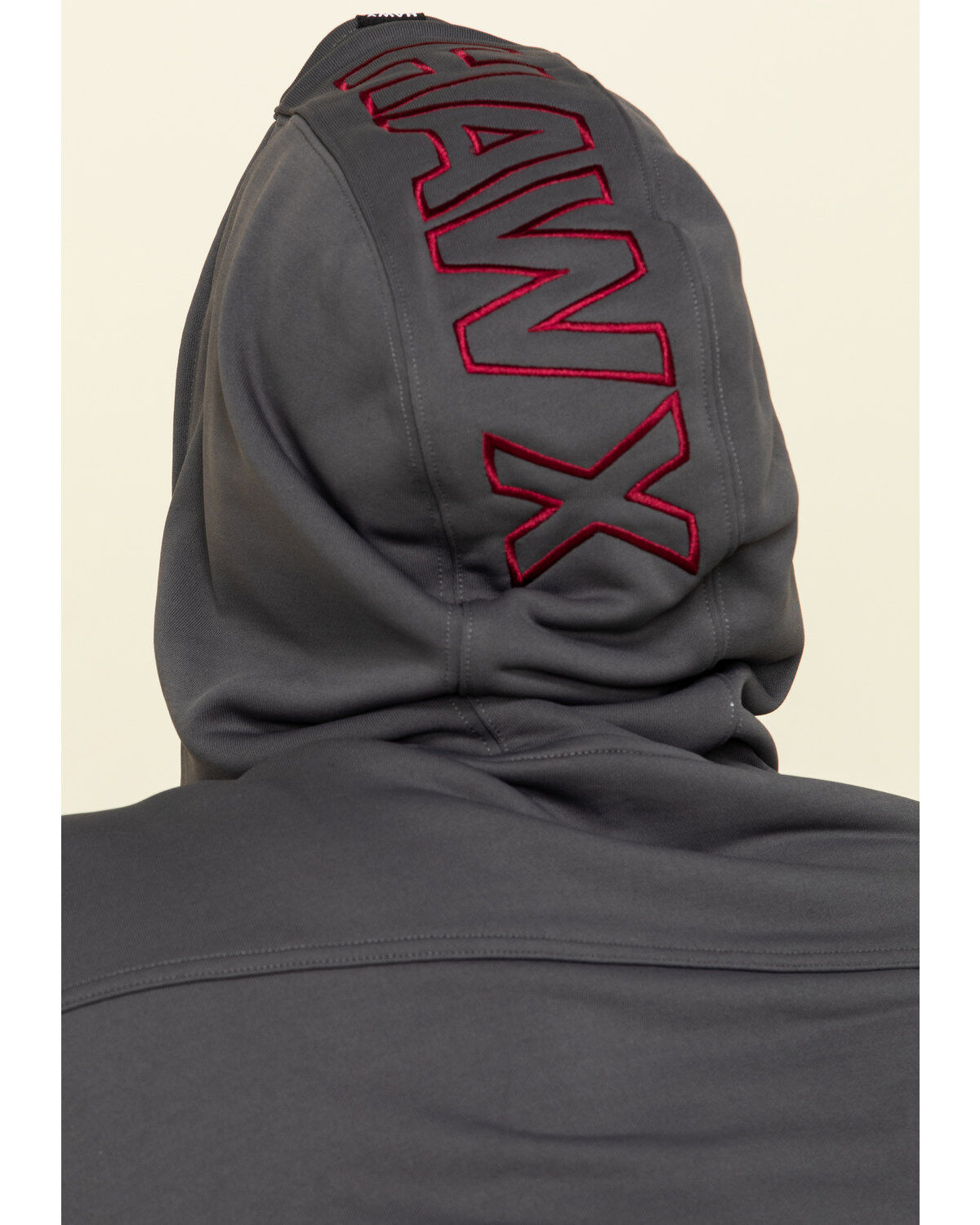 Image #5 - Hawx Men's Gray Tech Logo Hooded Work Sweatshirt, , hi-res