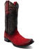 Image #1 - Ferrini Men's Roughrider Western Boots - Square Toe, Red, hi-res