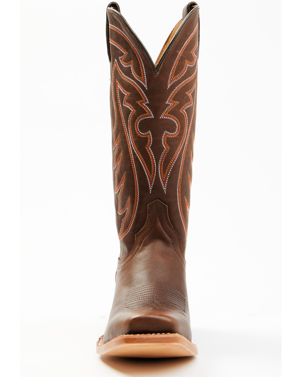 Image #4 - Justin Men's Brindle Western Boots - Square Toe, Brown, hi-res