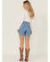 Image #3 - Levi's Women's 501® Original Medium Wash High Rise Mid Thigh Stretch Denim Shorts, Medium Wash, hi-res