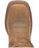 Laredo Women's Tan Turquoise Stitching Western Boots - Square Toe, Brown, hi-res
