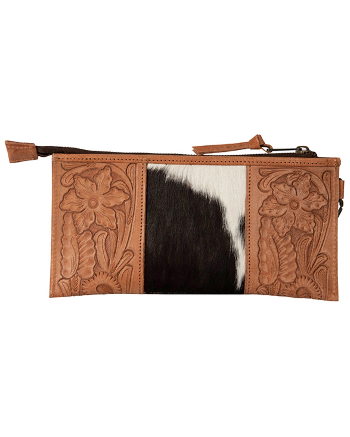 Image #2 - STS Ranchwear By Carroll Women's Yipee Kiyay Wristlet Clutch, Brown, hi-res