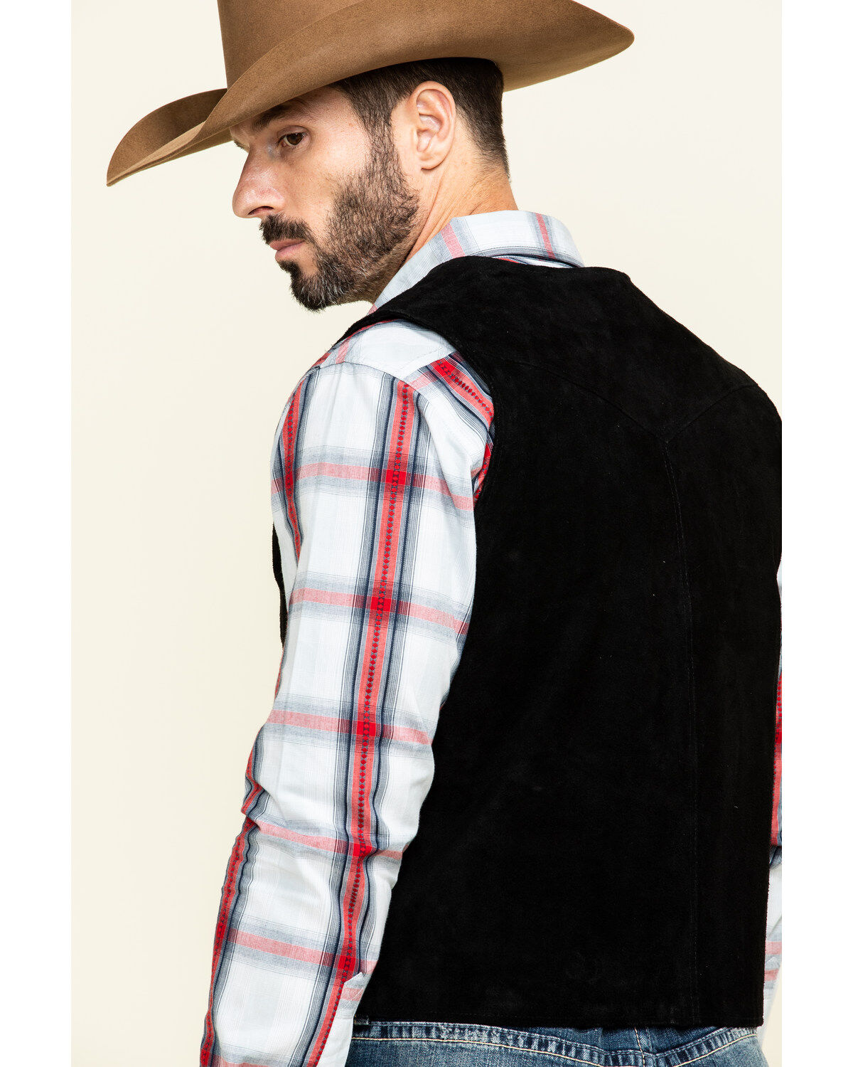 Image #5 - Cody James Men's Angus Suede Vest, Black, hi-res