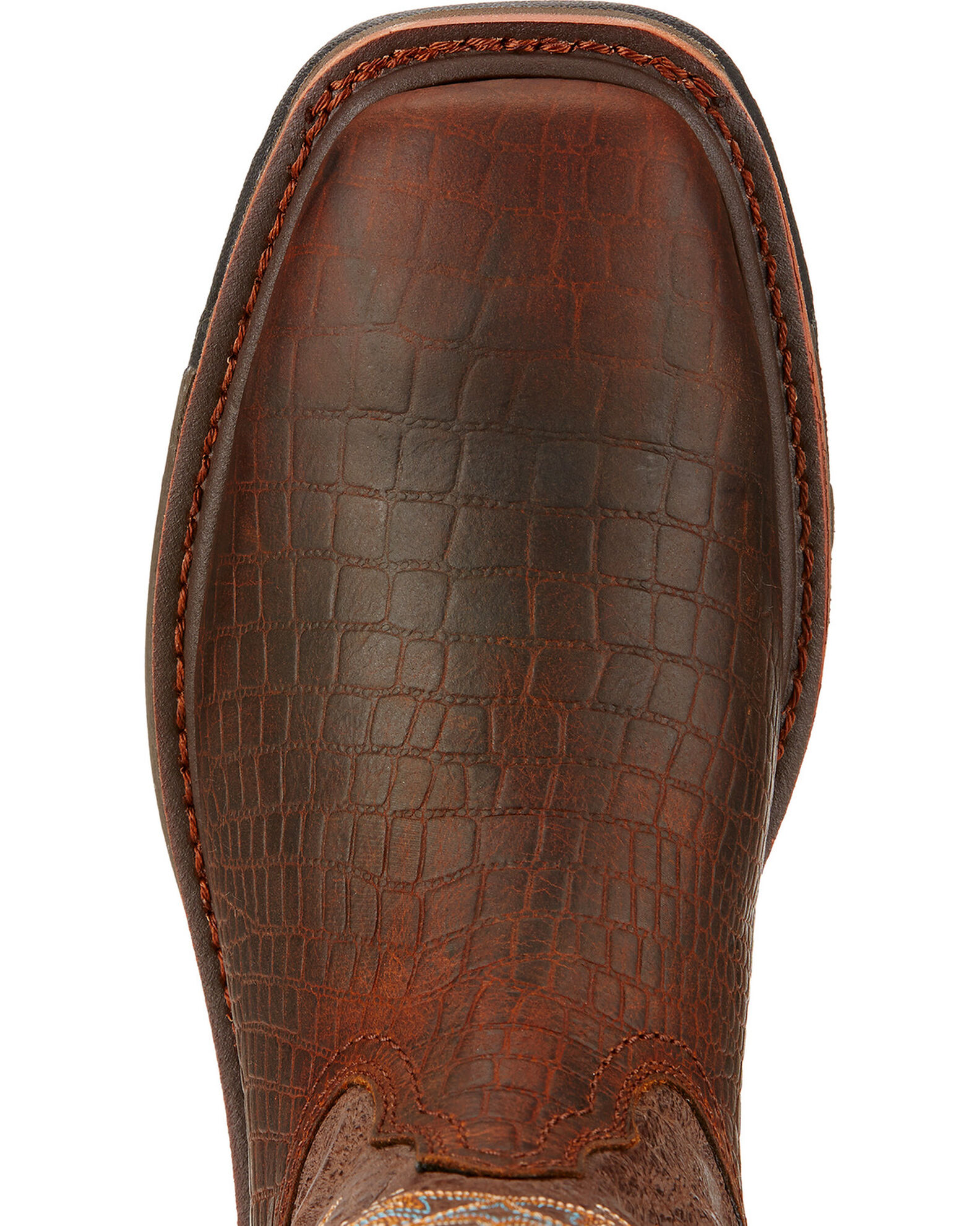 Product Name Ariat Workhog Croc Print Wide Square Toe Work Boots Soft Toe