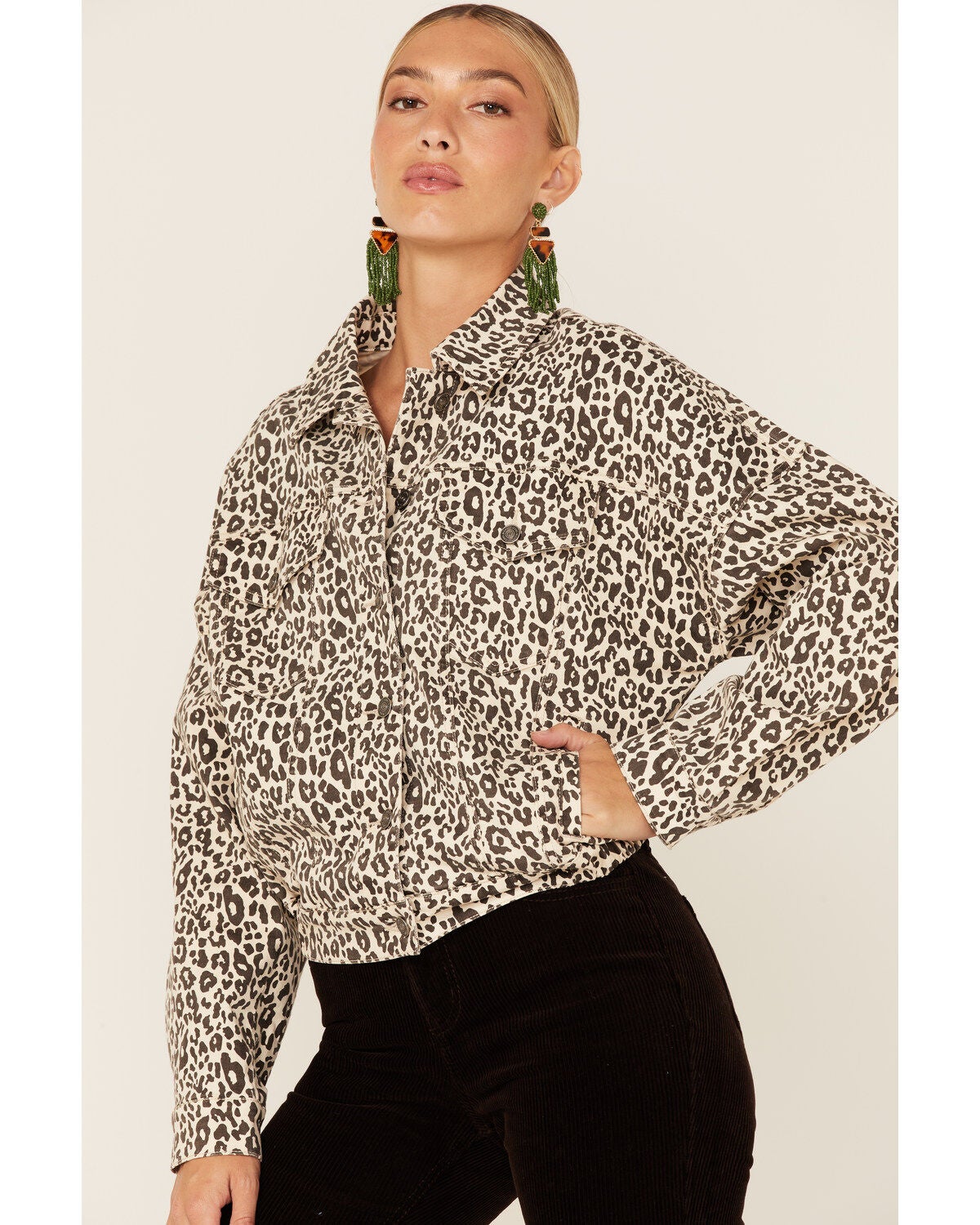 Image #1 - Wishlist Women's Leopard Print Jacket, , hi-res
