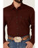 Cinch Men's Modern Fit Red All-Over Print Long Sleeve Snap Western Shirt , Red, hi-res