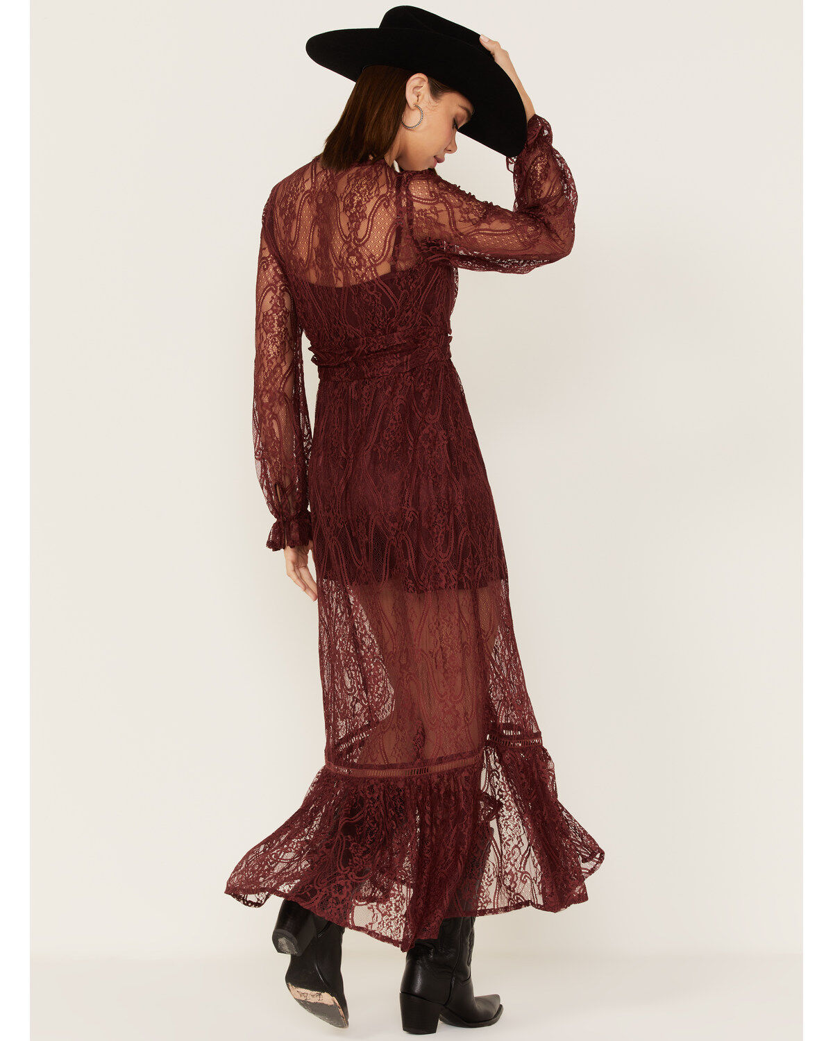 Image #4 - Shyanne Women's Floral Lace Duster Dress, , hi-res