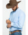 Image #3 - Ariat Men's Wrinkle Free Solid Long Sleeve Button Down Western Shirt , Light Blue, hi-res