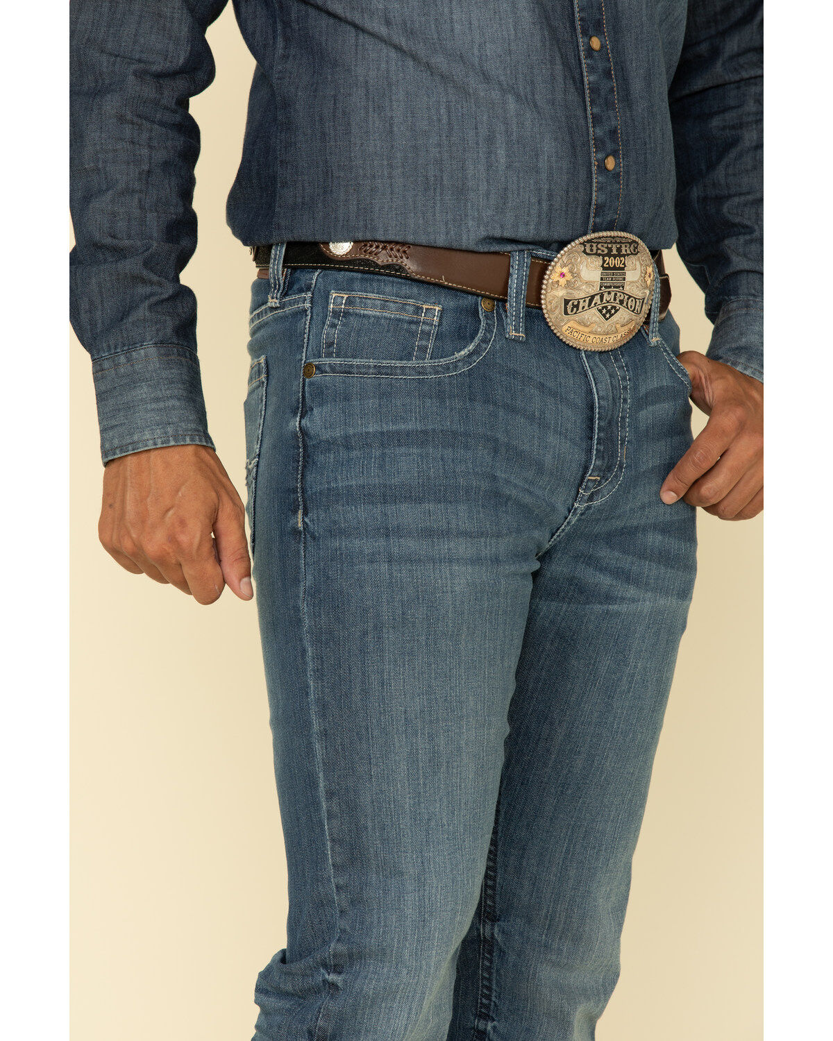 Image #4 - Cody James Men's Fisticuff Stackable Medium Wash Stretch Straight Jeans, , hi-res