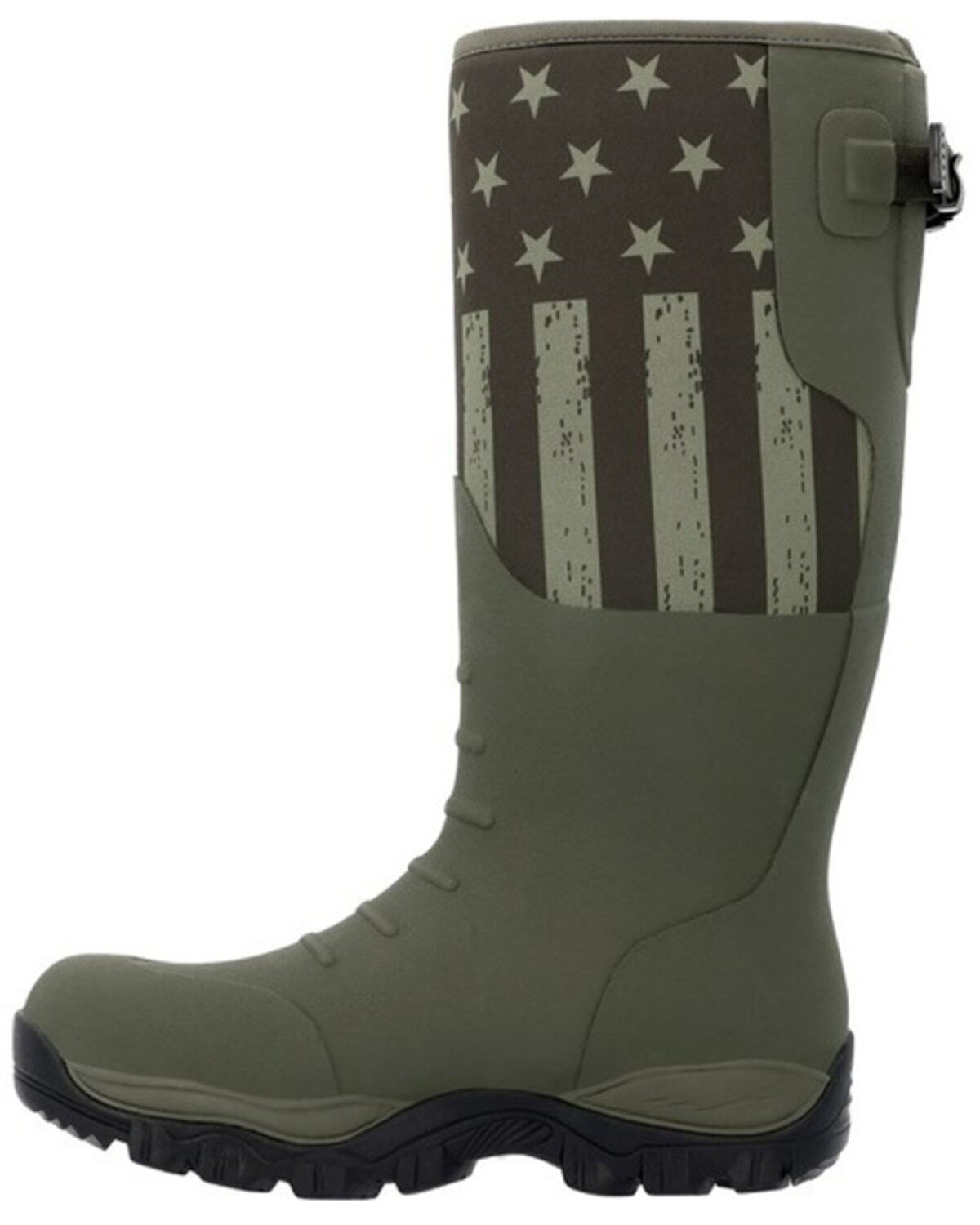 Image #3 - Georgia Boot Men's GBR Patriotic Rubber Pull On Work Boots - Soft Toe, Dark Green, hi-res