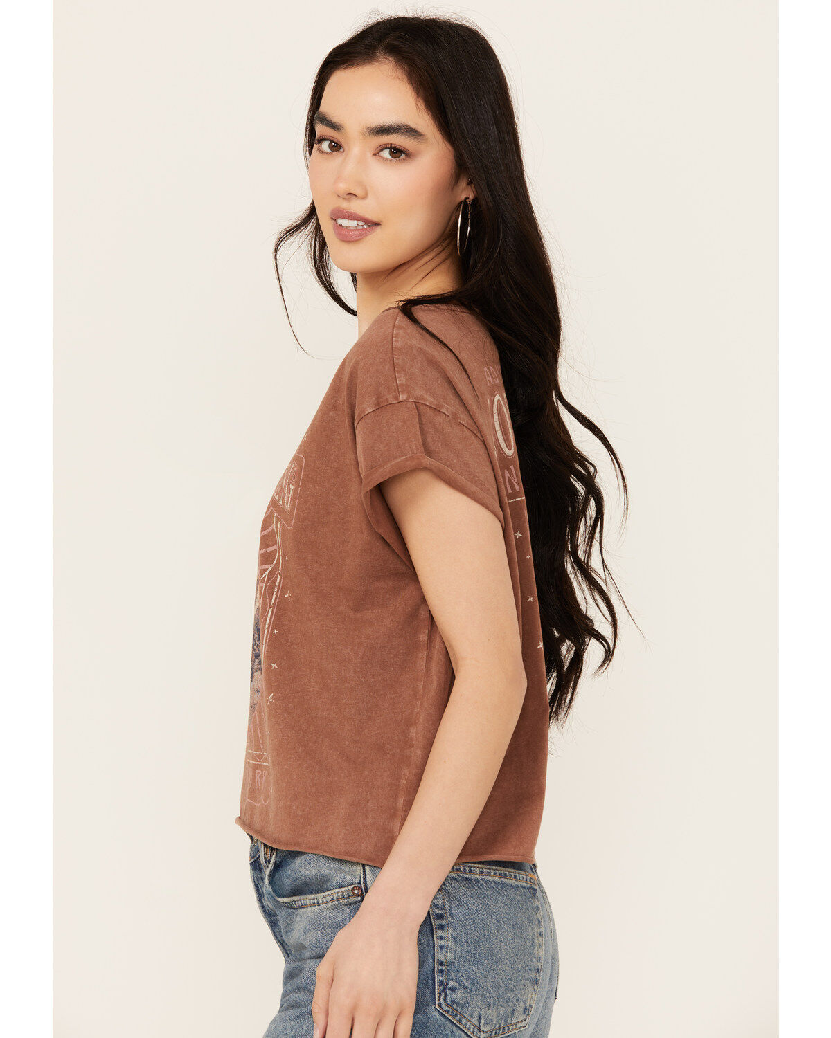 Image #2 - Cleo + Wolf Women's Brittany Joshua Tree Short Sleeve Graphic Tee, Oatmeal, hi-res