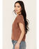 Image #2 - Cleo + Wolf Women's Brittany Joshua Tree Short Sleeve Graphic Tee, Oatmeal, hi-res