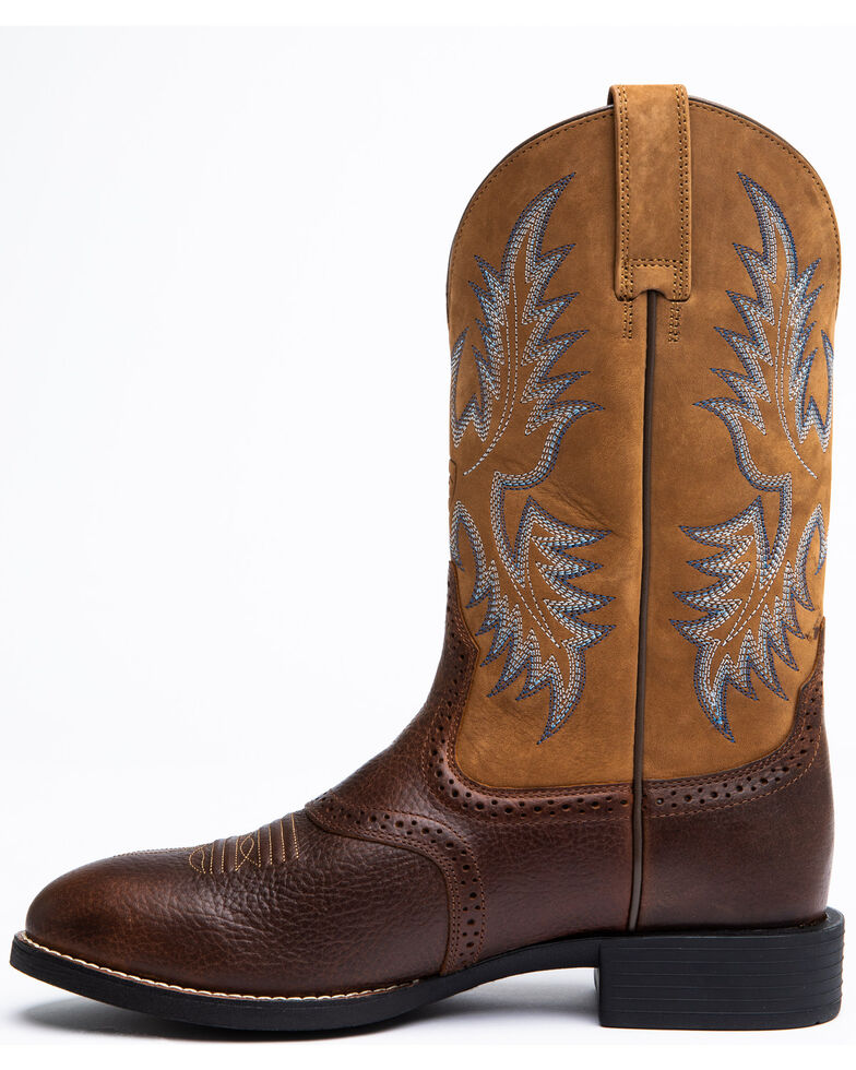 Ariat Barrel Brown Stockman Cowboy Boots - Round Toe | Boot Barn
