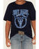 Image #3 - Cody James Boys' Skull Head Logo Graphic T-Shirt, Navy, hi-res