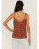 Idyllwind Women's Lurex Little Lace Tank Top, Pecan, hi-res