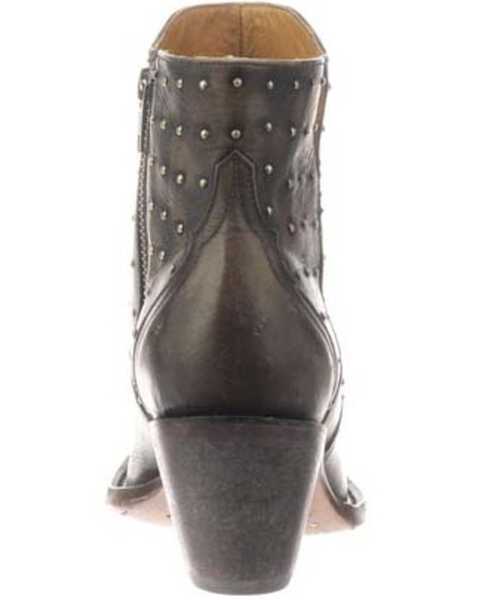 Image #4 - Lucchese Women's Harley Fashion Booties - Round Toe, Chocolate, hi-res