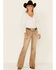 Image #2 - Shyanne Women's Tan Mid Rise Pintuck Riding Jeans, , hi-res
