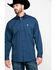 Image #5 - Cinch Men's Blue Solid Long Sleeve Western Shirt , , hi-res