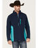 Image #1 - RANK 45® Men's Stampede Performance Softshell Jacket, Blue, hi-res