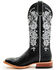 Image #3 - Macie Bean Women's Black Eyed Susan Western Boots - Square Toe, Black, hi-res