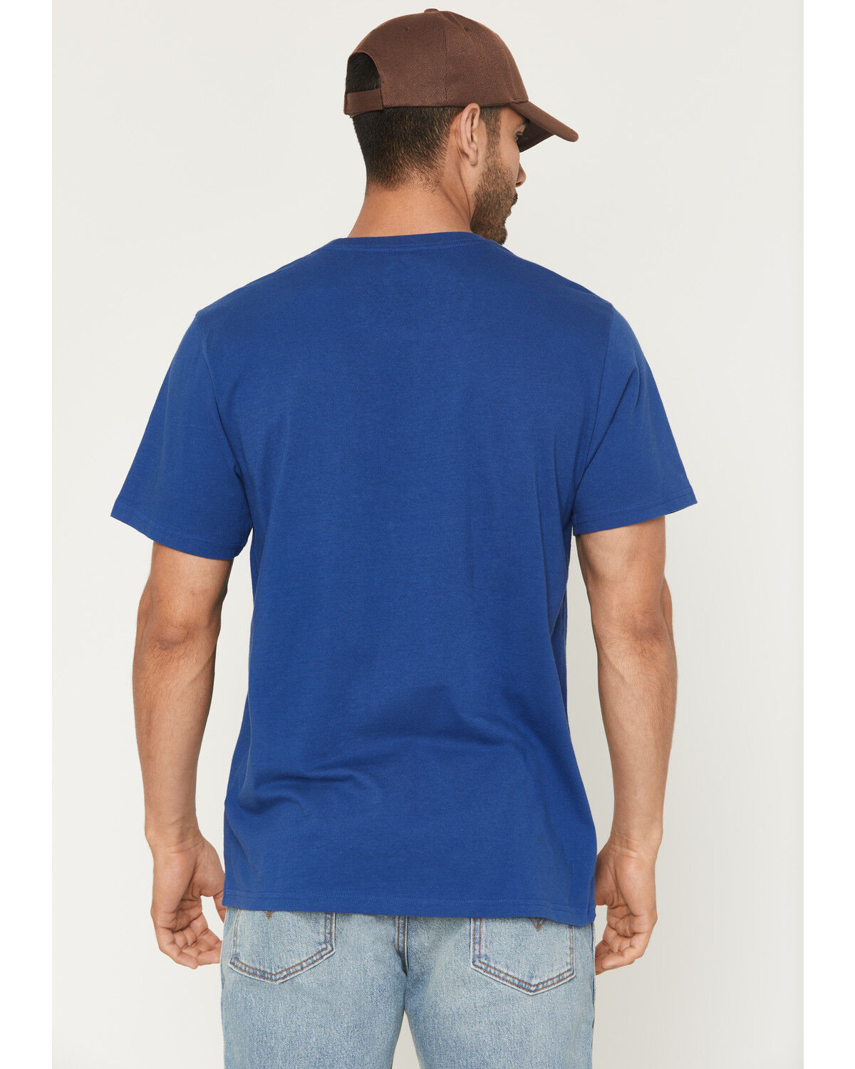 Image #4 - Brixton Men's Ford Truck Short Sleeve Graphic Pocket T-Shirt, Royal Blue, hi-res