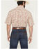 Image #4 - George Strait by Wrangler Men's Paisley Print Short Sleeve Button-Down Stretch Western Shirt - Tall, Tan, hi-res