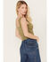 Free People Women's Floral Camisole Tank Top, Olive, hi-res