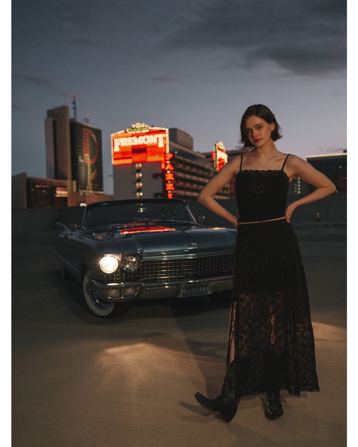 Idyllwind Women's Palomino Horse Lace Midi Skirt, Black, hi-res