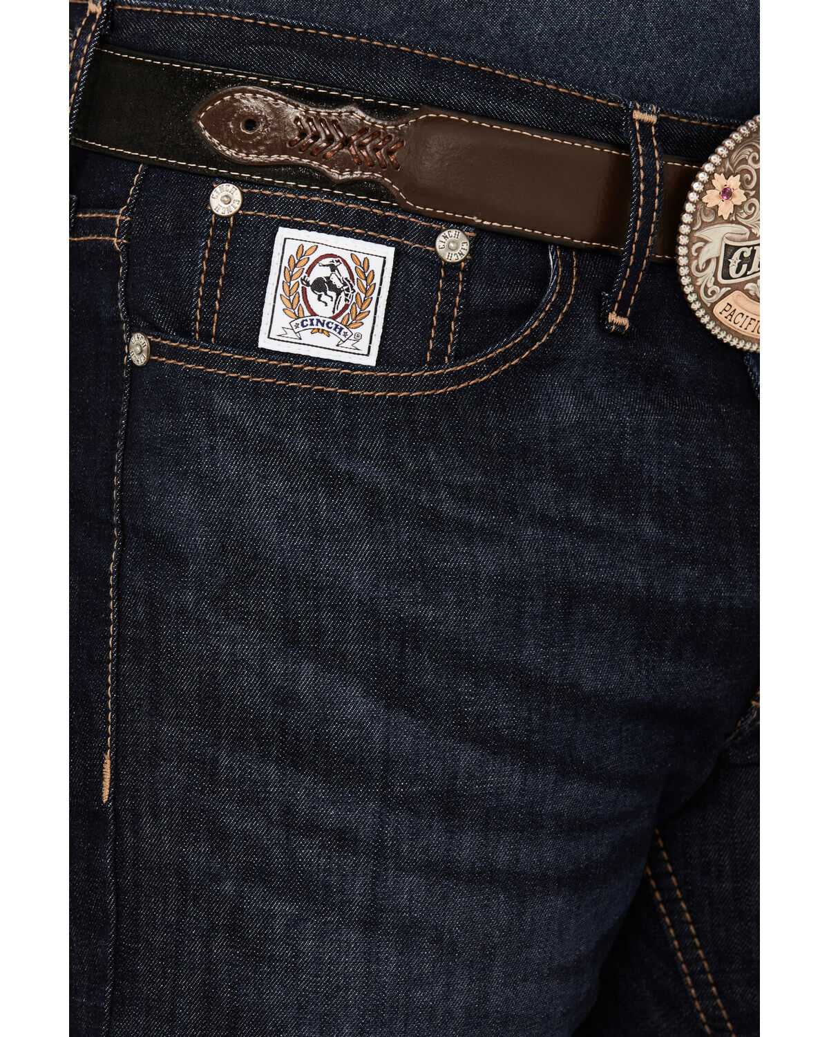 Product Name:  Cinch Men's White Label Dark Wash Relaxed Straight Rigid Denim Jeans