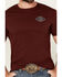 Image #4 - Cowboy Hardware Men's Boot Barn Exclusive Southwestern Logo Short Sleeve Graphic T-Shirt, Burgundy, hi-res