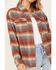 Image #3 - Cleo + Wolf Women's Long Sleeve Button-Down Flannel Boyfriend Shirt, Rust Copper, hi-res